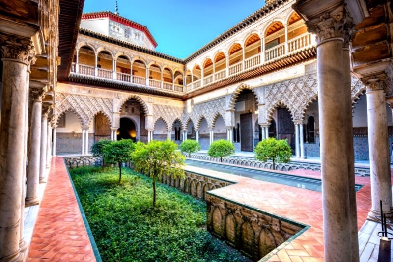 View of the Royal Alcazar of Seville